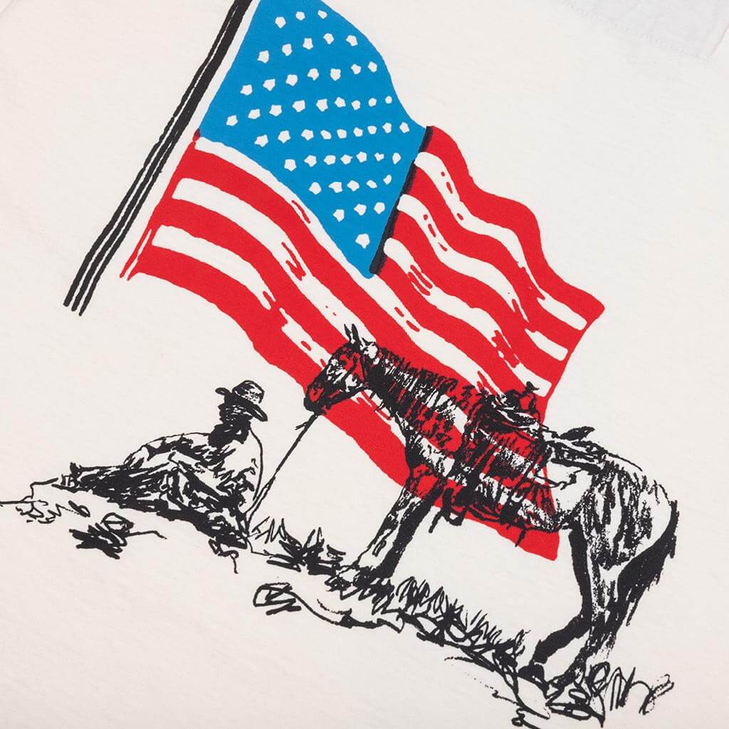 American Flag Cowboy Tee Bone