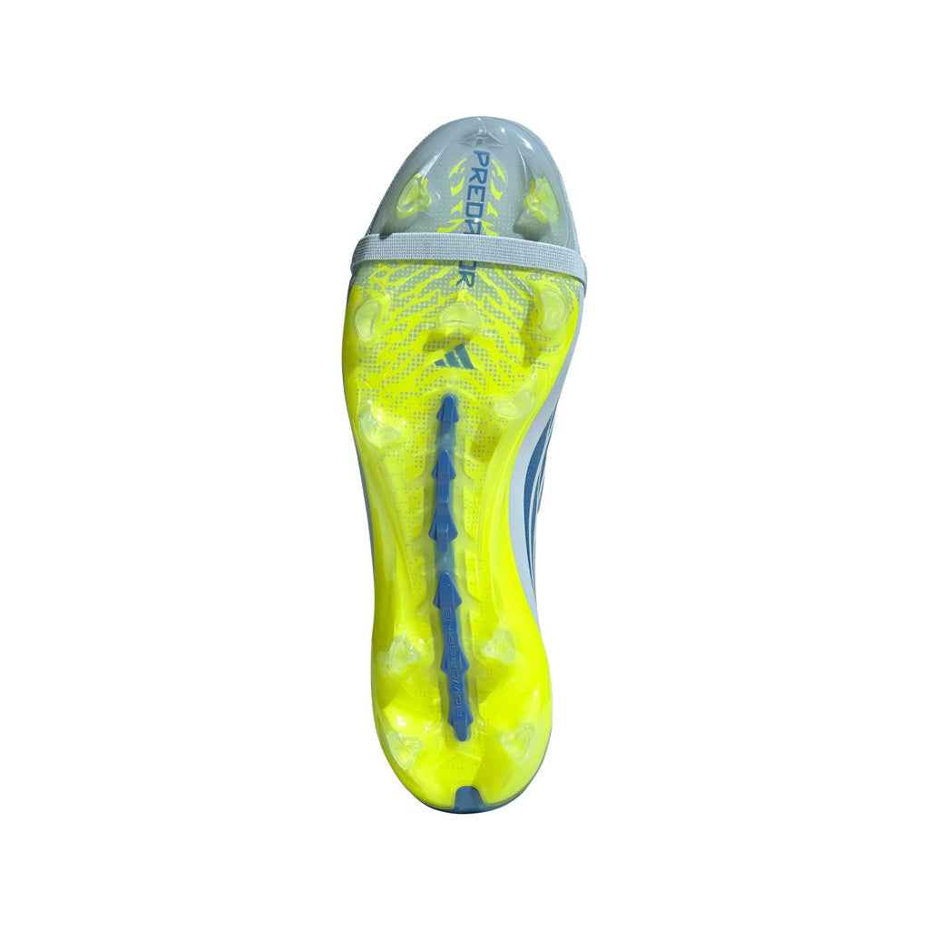 adidas Predator Elite Fold Over Tongue FG Firm Ground Mens Soccer Cleats Sky Blue Yellow