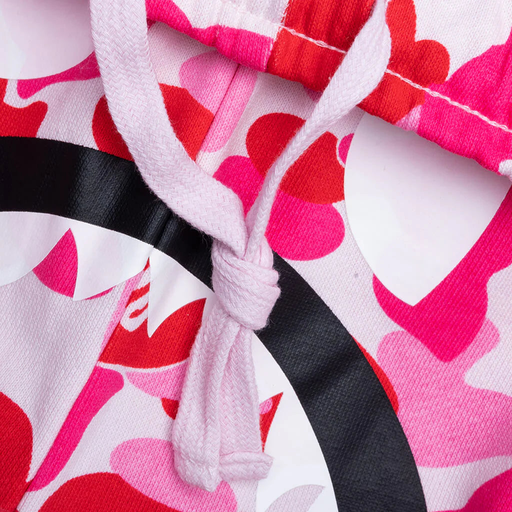 ABC Camo Shark Sweat Shorts Pink