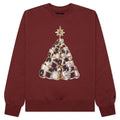 Brooklyn Fleece Holiday Crewneck Redstone Black