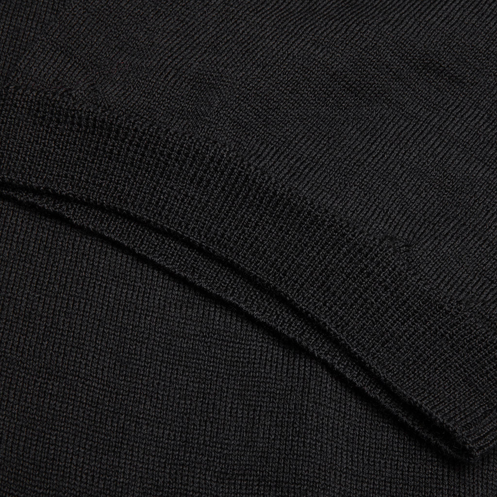 Red Emblem S S V Neck Cardigan Black