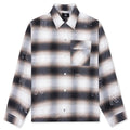 All Over Initial Flannel Latte