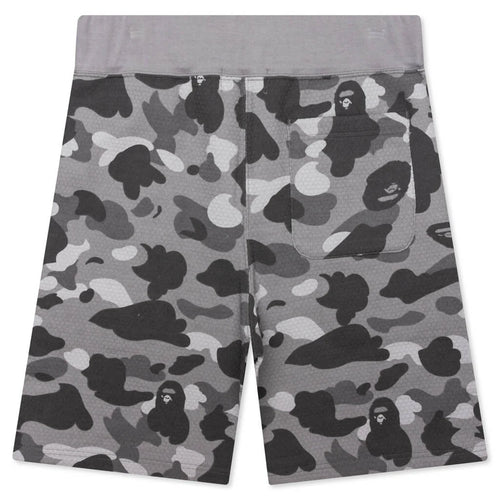 Honeycomb Camo Shark Sweat Shorts Grey