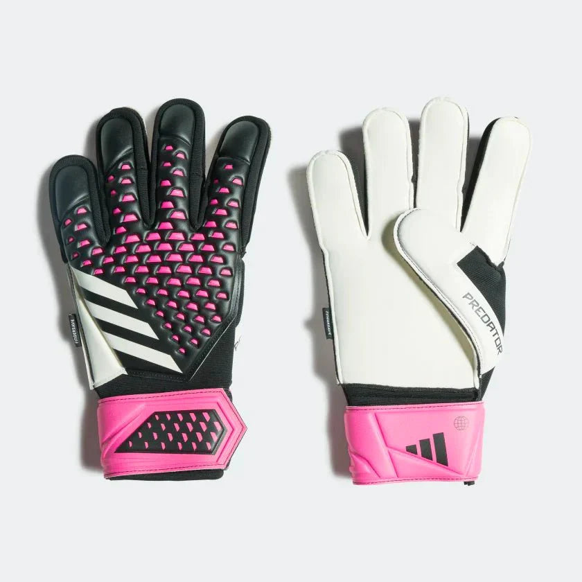 adidas Predator Match Fingersave Goalkeeper Gloves Black White