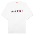 The Wrinkled Logo T Shirt Lily White