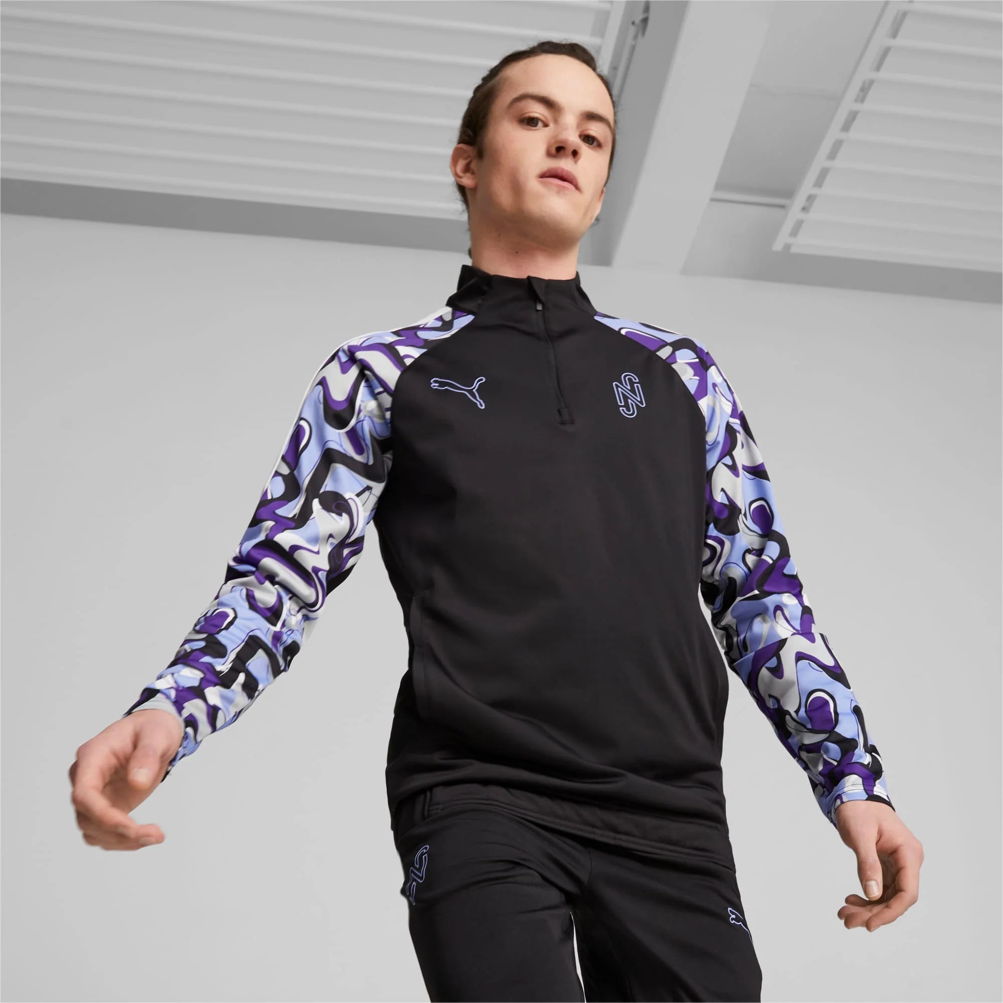 PUMA Neymar JR Creativity Training Top Black Intense Blue