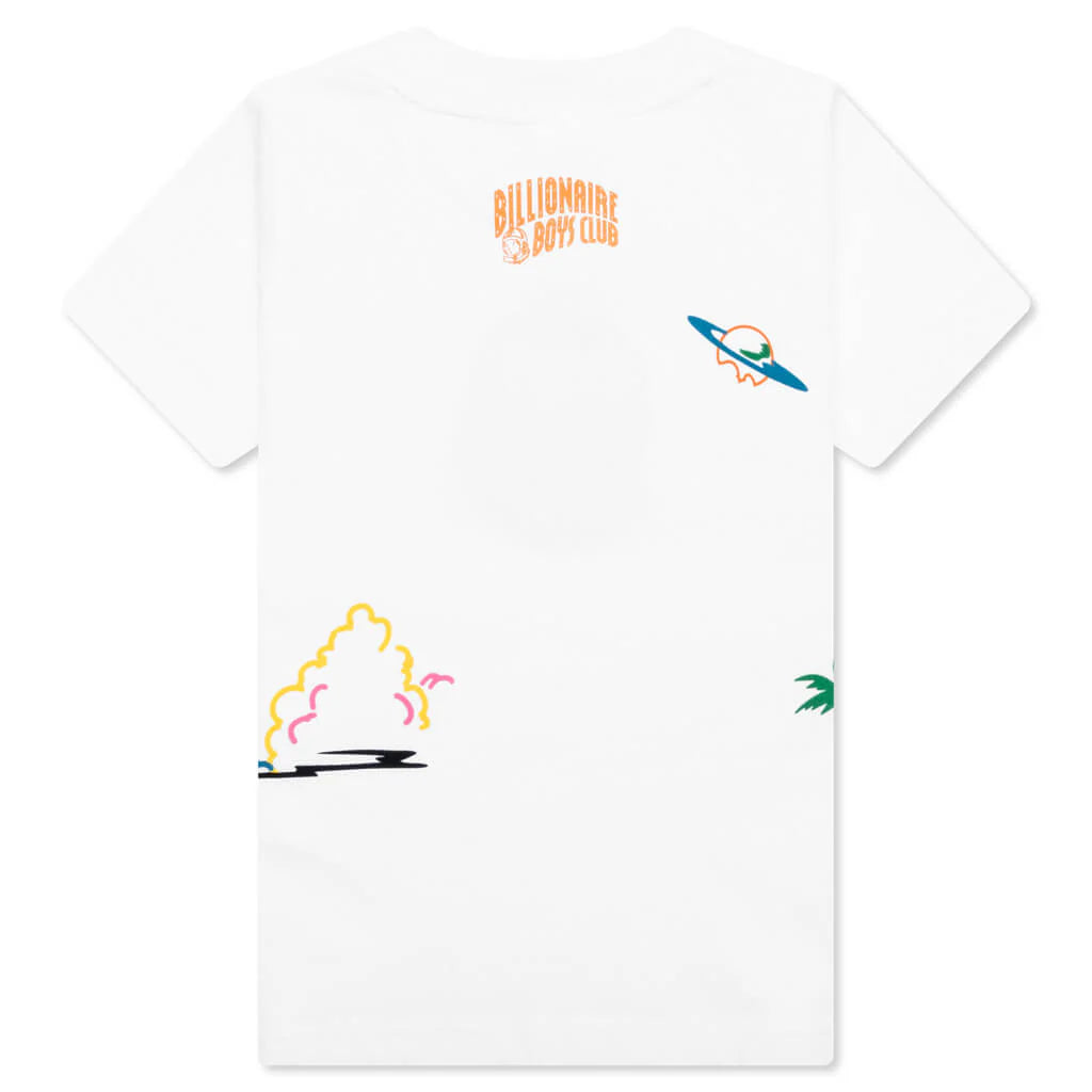 Kids BB Clouds S S Knit White