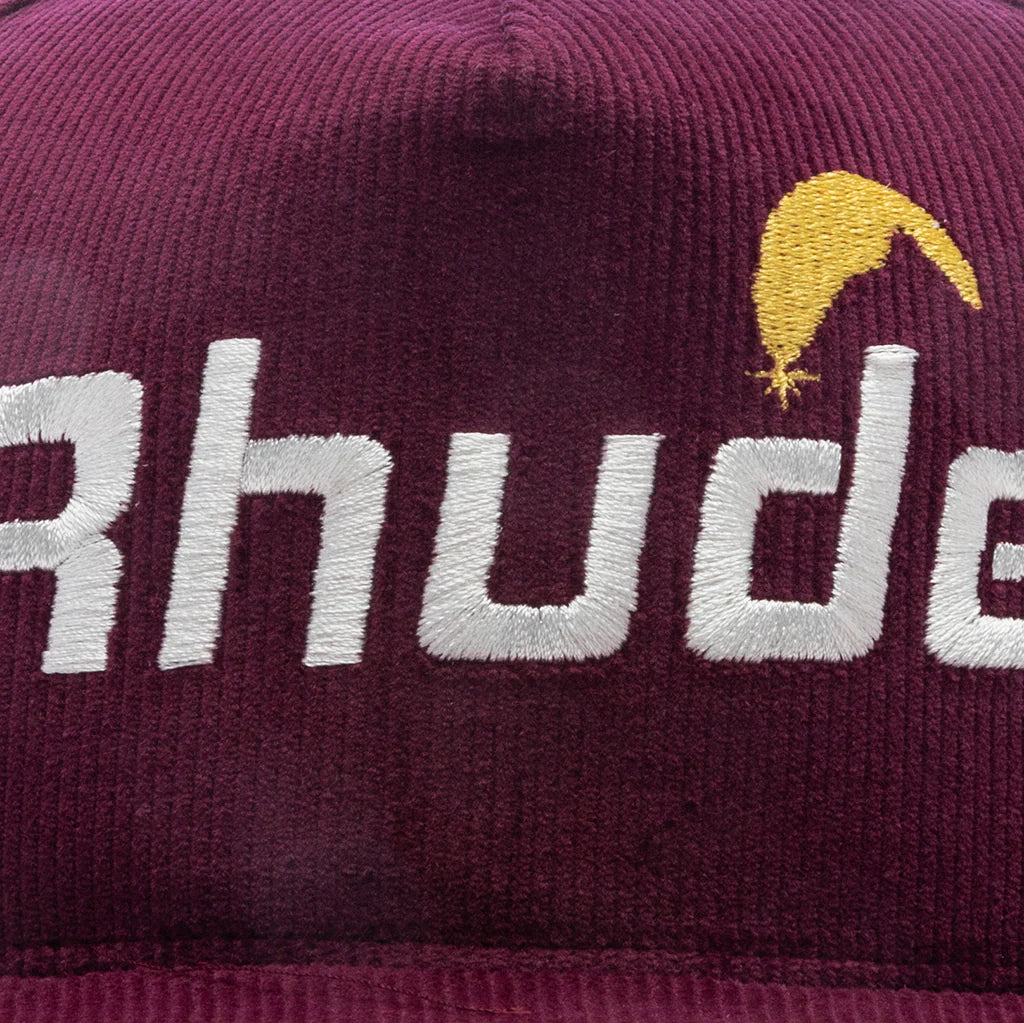 Cheval Corduroy Structure Hat Maroon