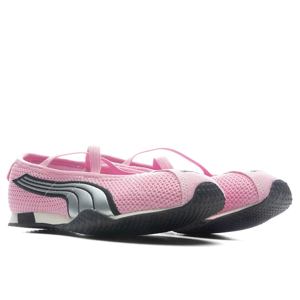Womens H Street Ballet Pink Shimmer Silver