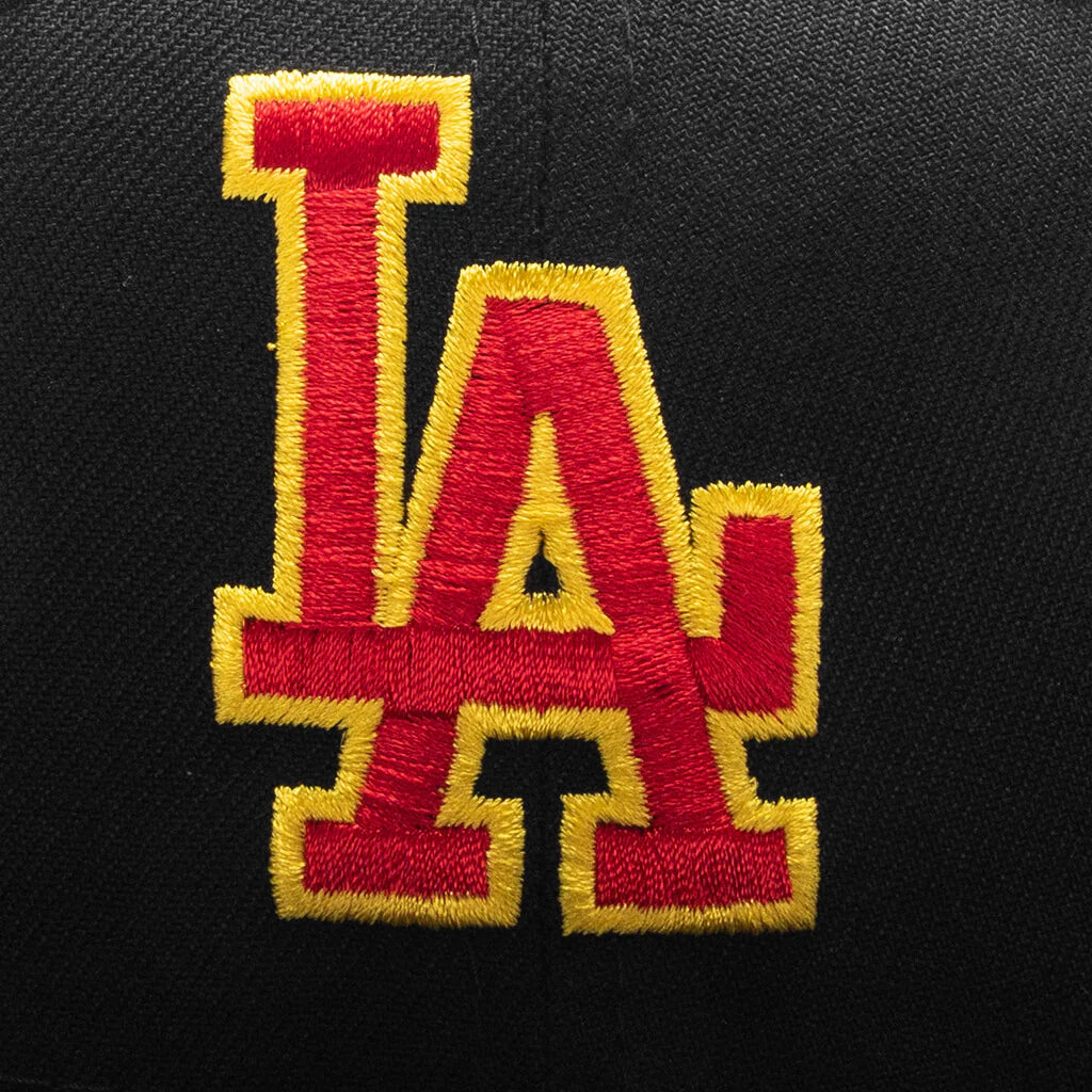 FEATURE x New Era 59FIFTY Fitted LA Dodgers Cooperstown Black Red
