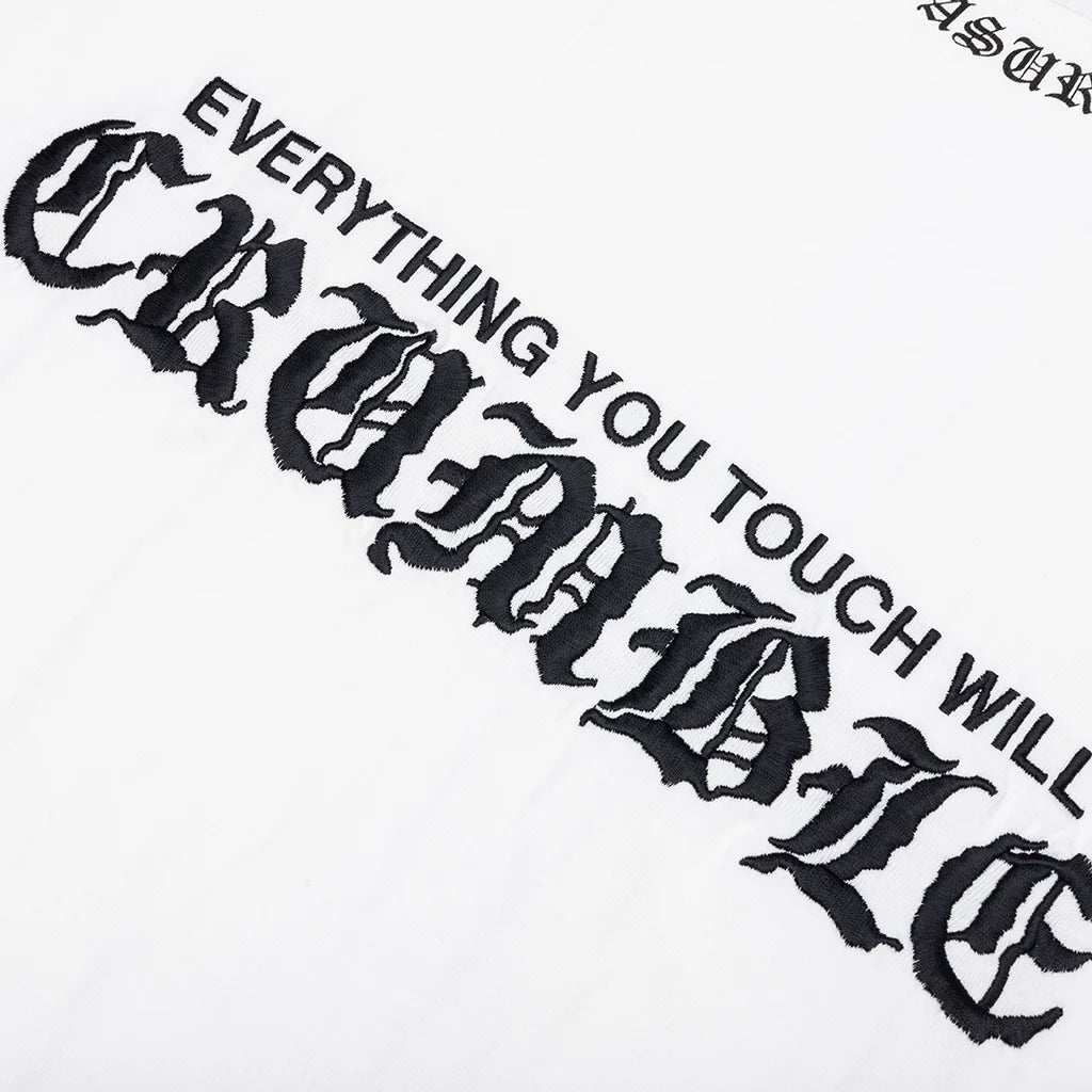 Crumble Heavyweight Raglan White