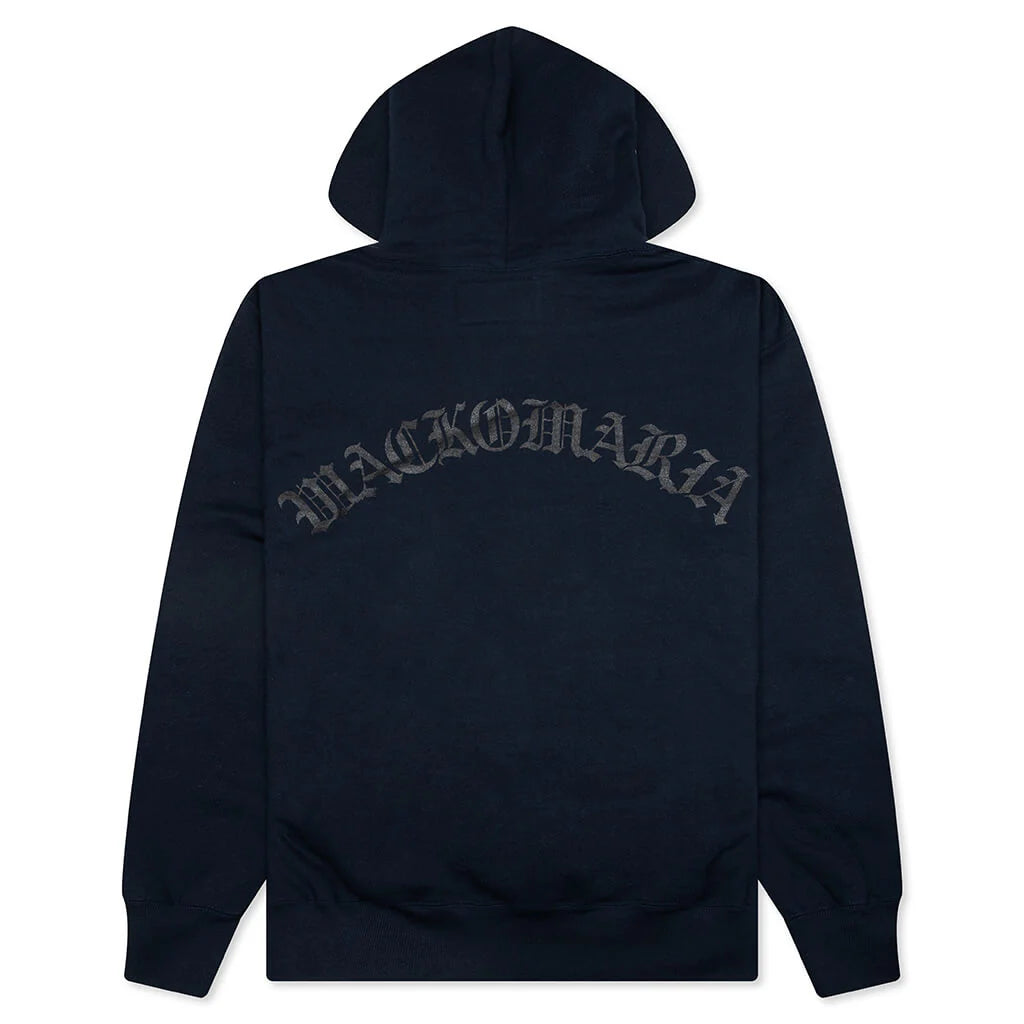 Heavyweight Full Zip Hooded Sweatshirt Type 2 Navy