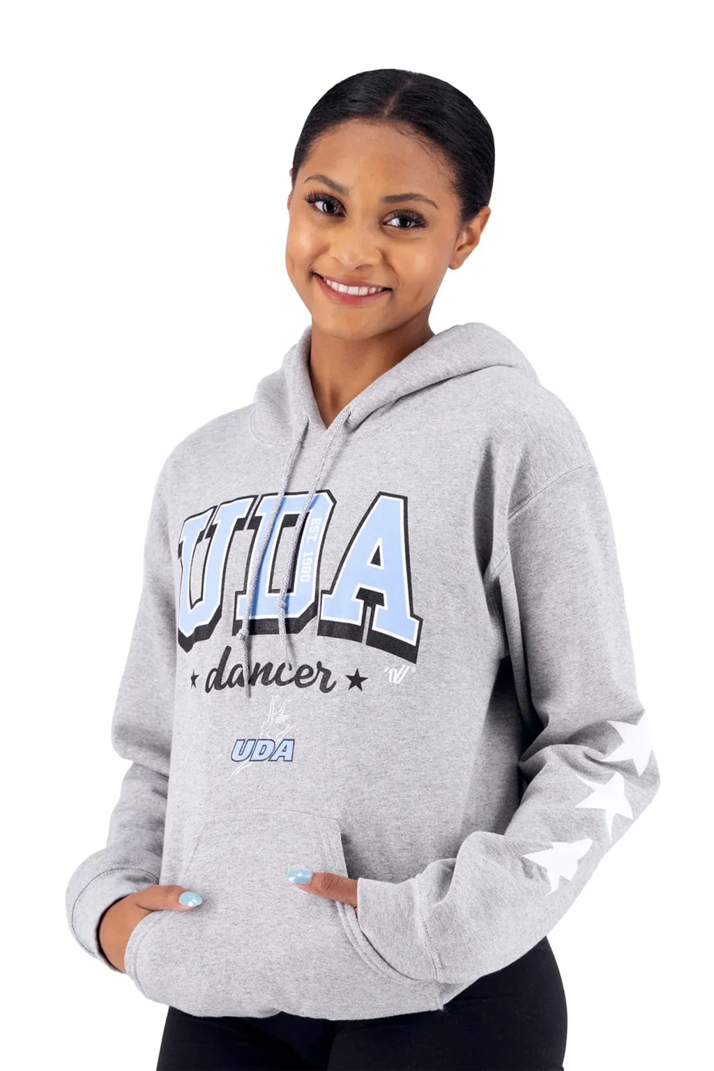 UDA Est 1980 Star Grey Hoodie