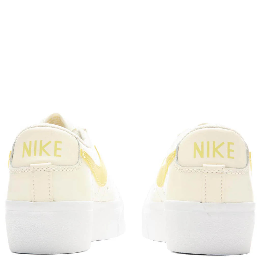 Womens Blazer Low Platform Pale Ivory Saturn Gold White
