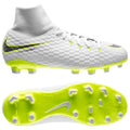 Kids Nike Jr Hypervenom Phantom 3 Academy Dynamic Fit FG Firm Ground Football Boot White Grey Volt