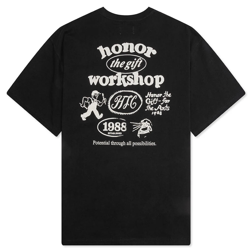 Honor Workshop Tee Black