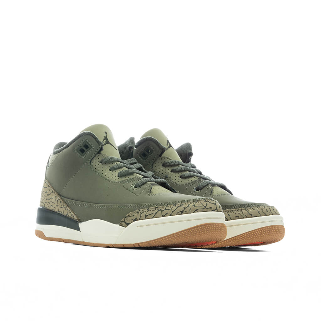 Air Jordan 3 Retro Family Affair PS Medium Olive Neutral Olive Sequoia