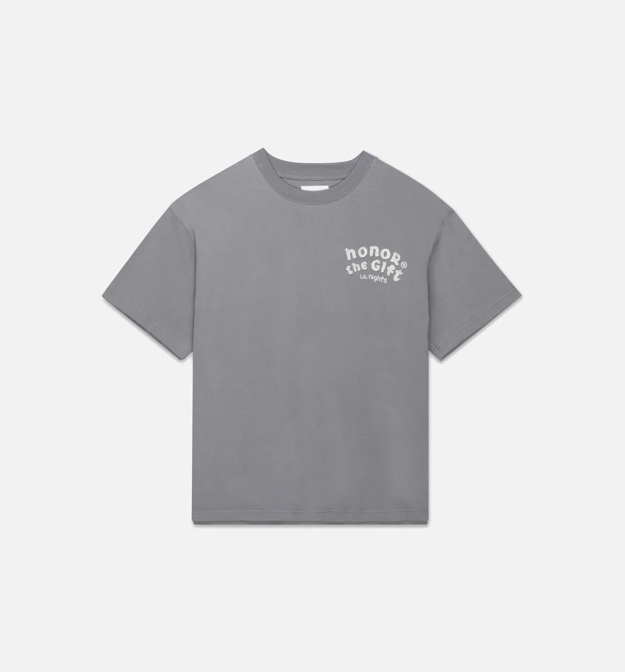 Los Angeles Nights Mens Short Sleeve Shirt Grey