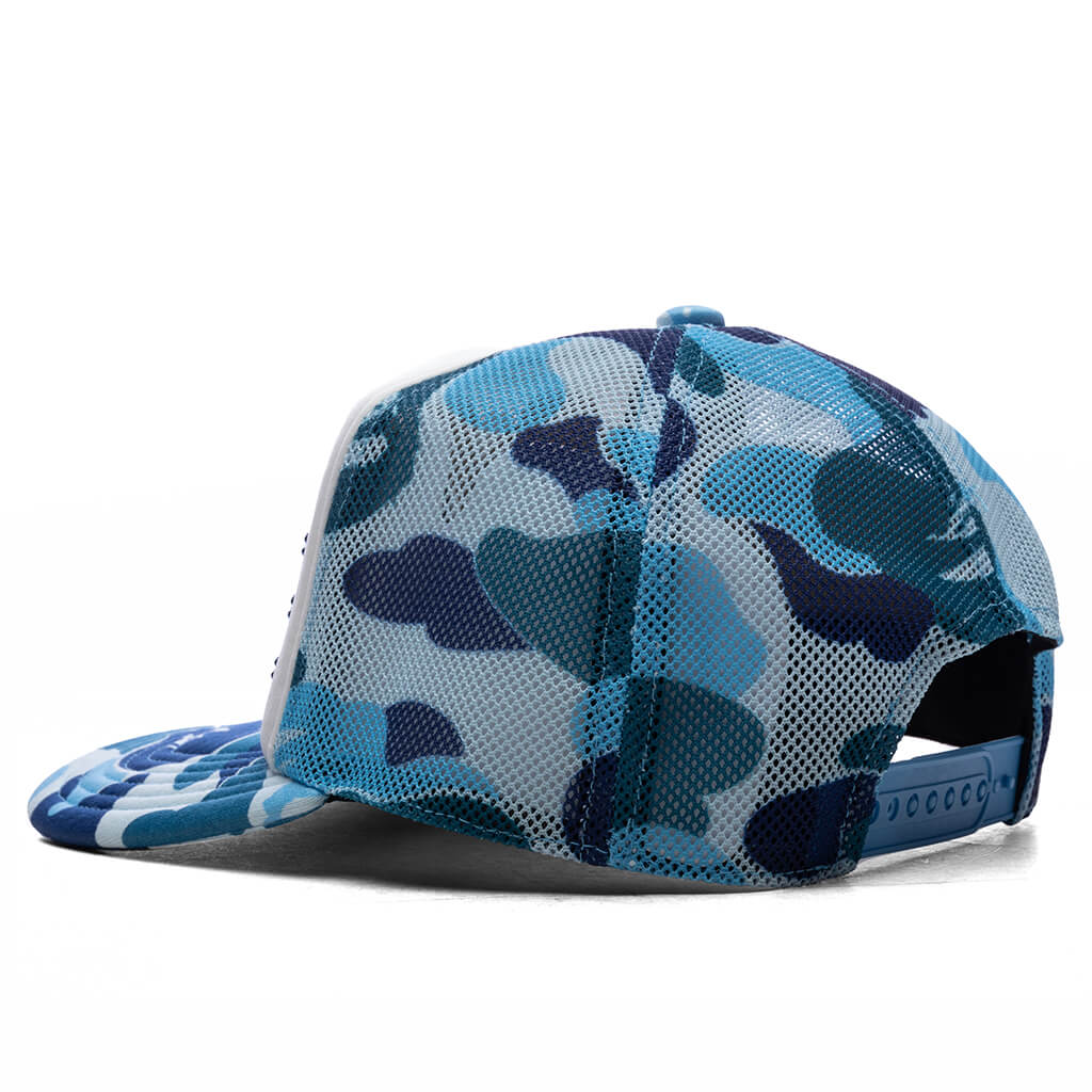 ABC Camo Crystal Stone Mesh Cap Blue