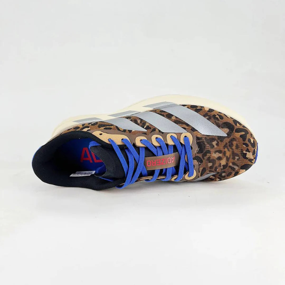 Adidas Adizero EVO SL Marrom Cinza Metálico Azul Lúcido