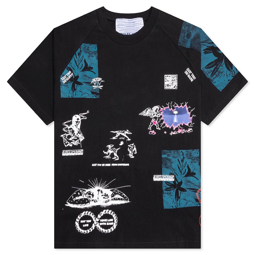 Test Print Tee Black