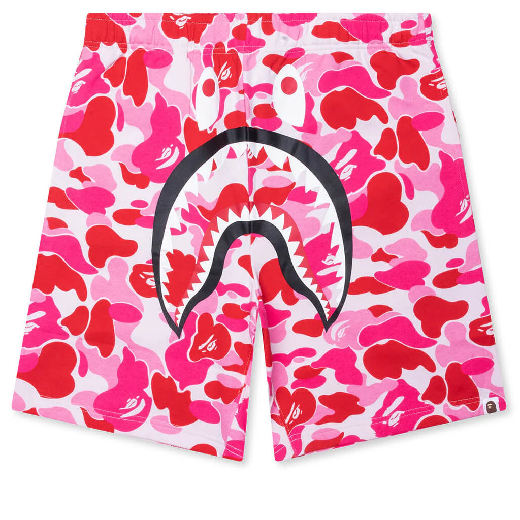 ABC Camo Shark Sweat Shorts Pink