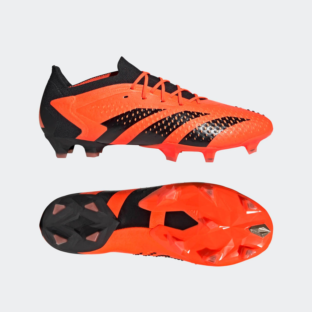 adidas Predator Accuracy1 Low FG Firm Ground Soccer Cleats Solar Orange Black
