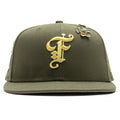 Feature x New Era 59FIFTY Fitted Old English F Calabasas New Olive Vegas Gold