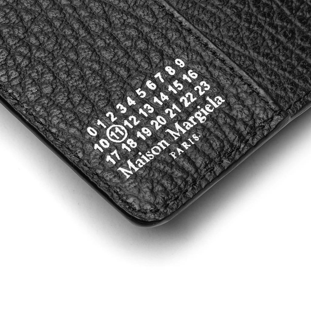Four Stitches Passport Holder Black