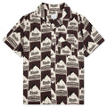 Moonlight Bordeaux Silk Shirt Maroon Off White