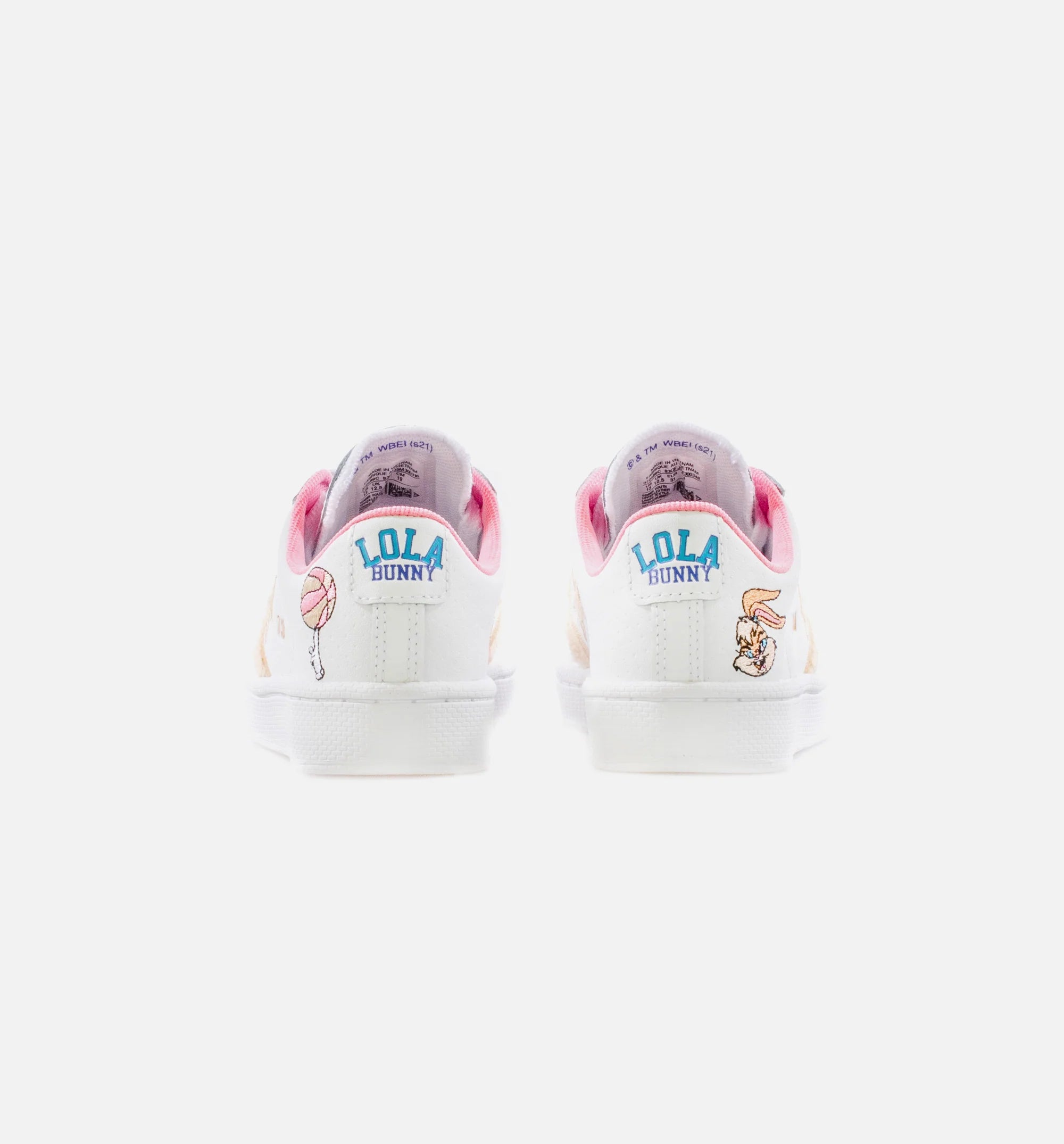 X Space Jam Pro Leather Preschool Lifestyle Shoe White Tan