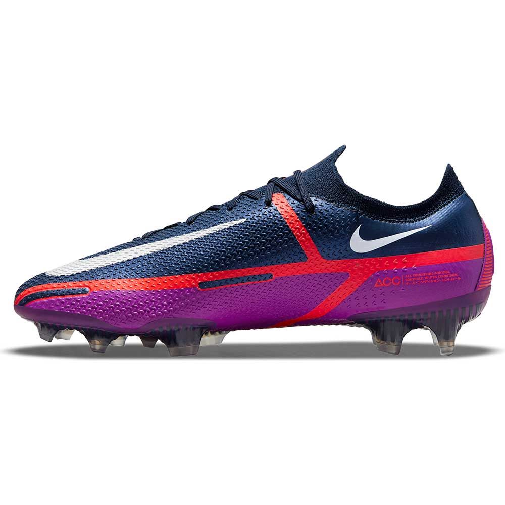 Nike Phantom GT2 Elite FG Firm Ground Soccer Cleats Navy White Purple