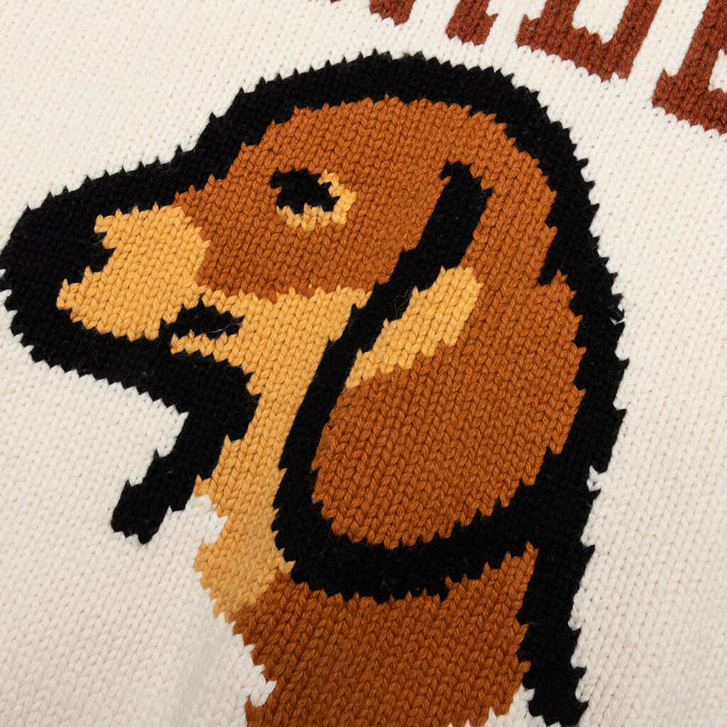 Dachs Knit Sweater White