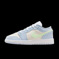 Air Jordan 1 Low SE GSHalf Blue Vapor Green Sail White