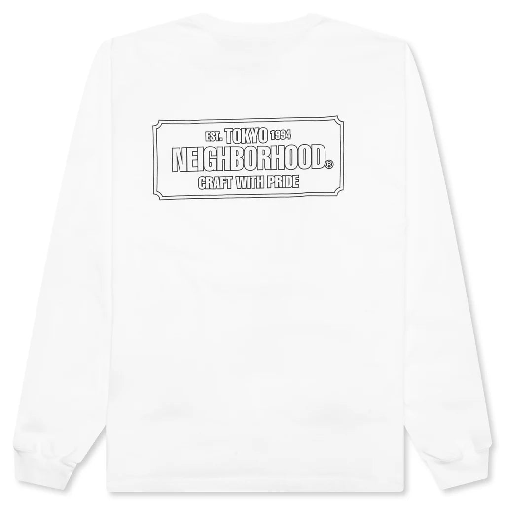 NH L S Tee 1 White