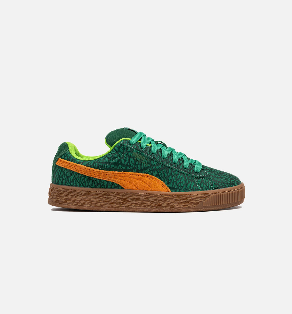 Suede XL x TMNT Mens Lifestyle Shoe Vine Green Gum