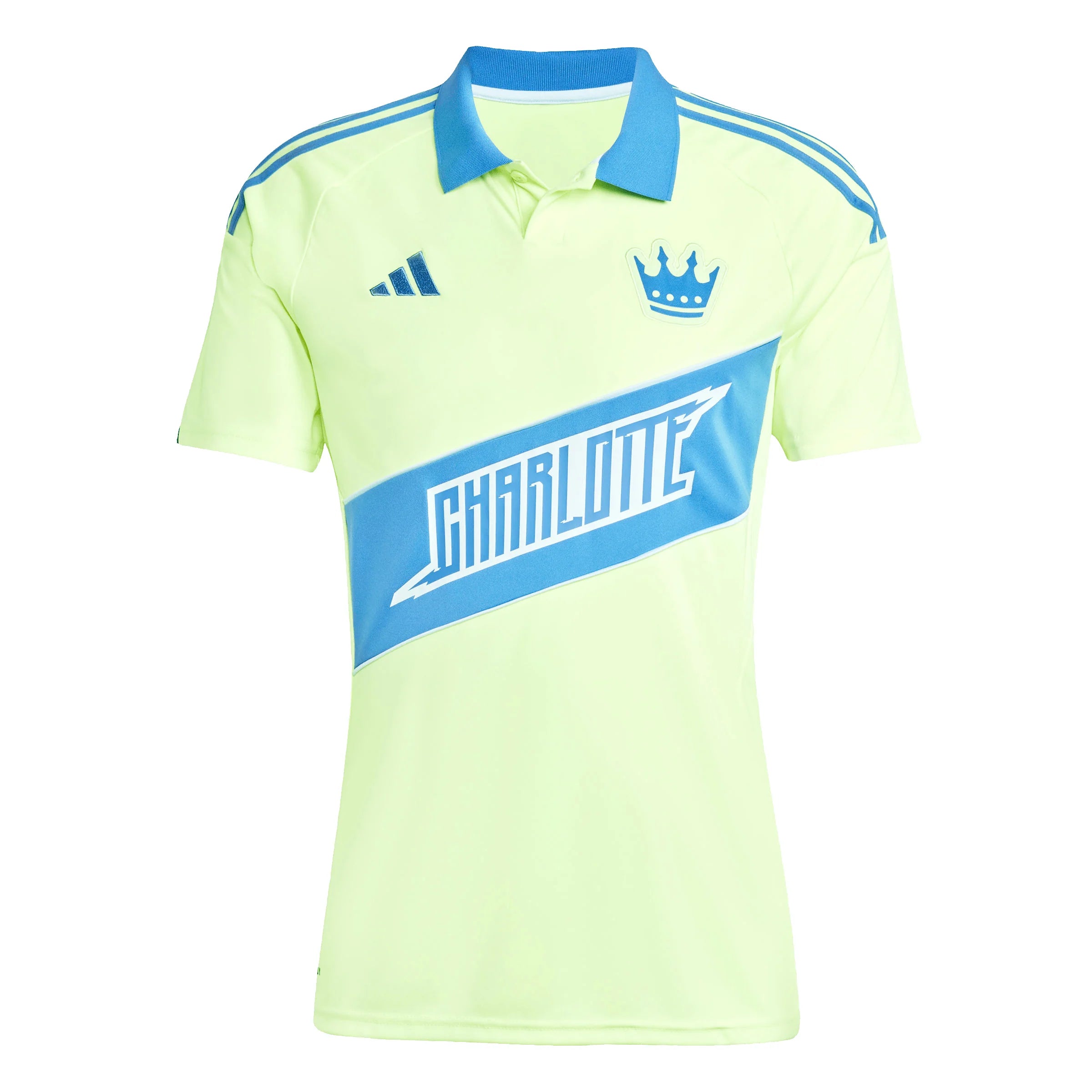 adidas Mens Charlotte FC Third Soccer Jersey 25 26 Yellow