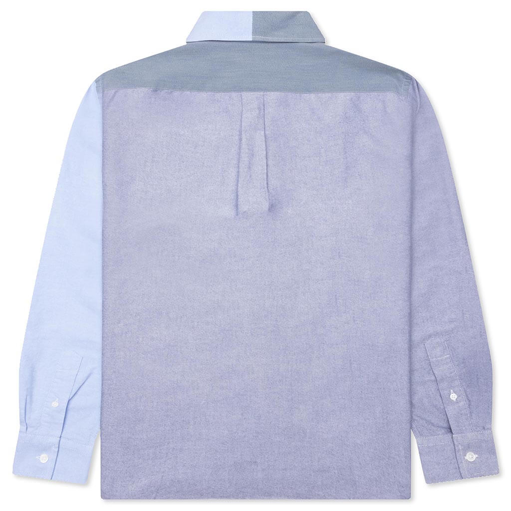 Anchor Classic Fit Patchwork Shirt Blue