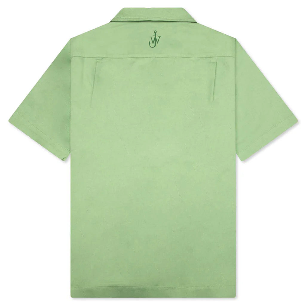 Pol Anglada Print Short Sleeve Shirt Green