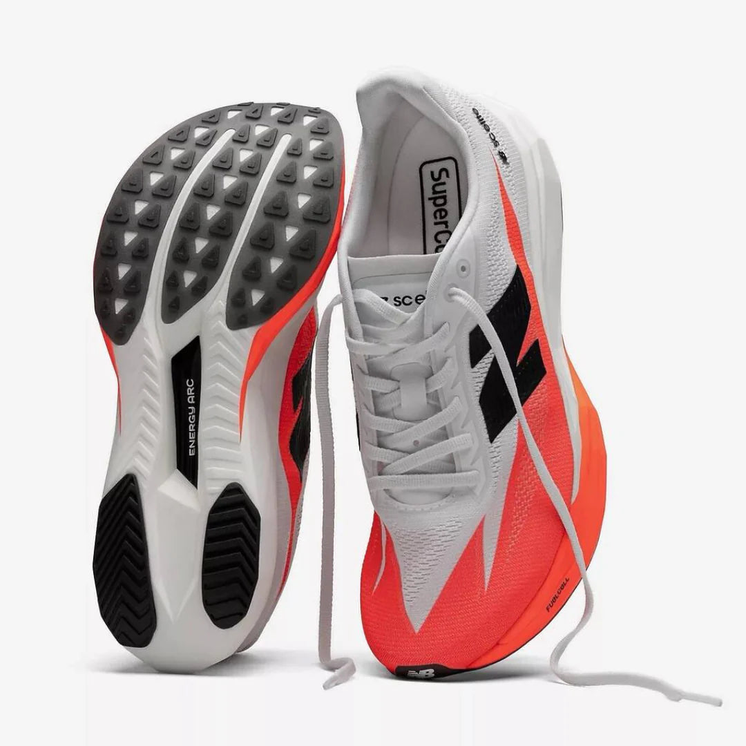 New Balance Fuelcell Supercomp Elite V5 Branco Vermelho
