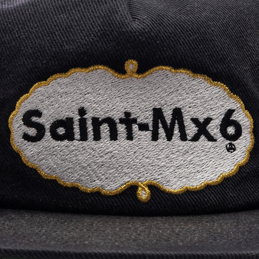 5 Panel Eat Me Cap Black