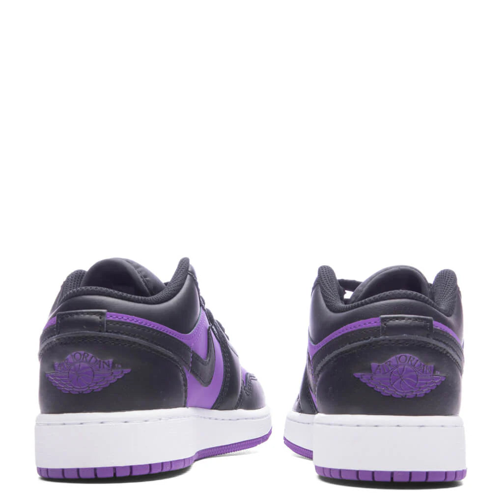 Air Jordan 1 Low GS Purple Venom Black White