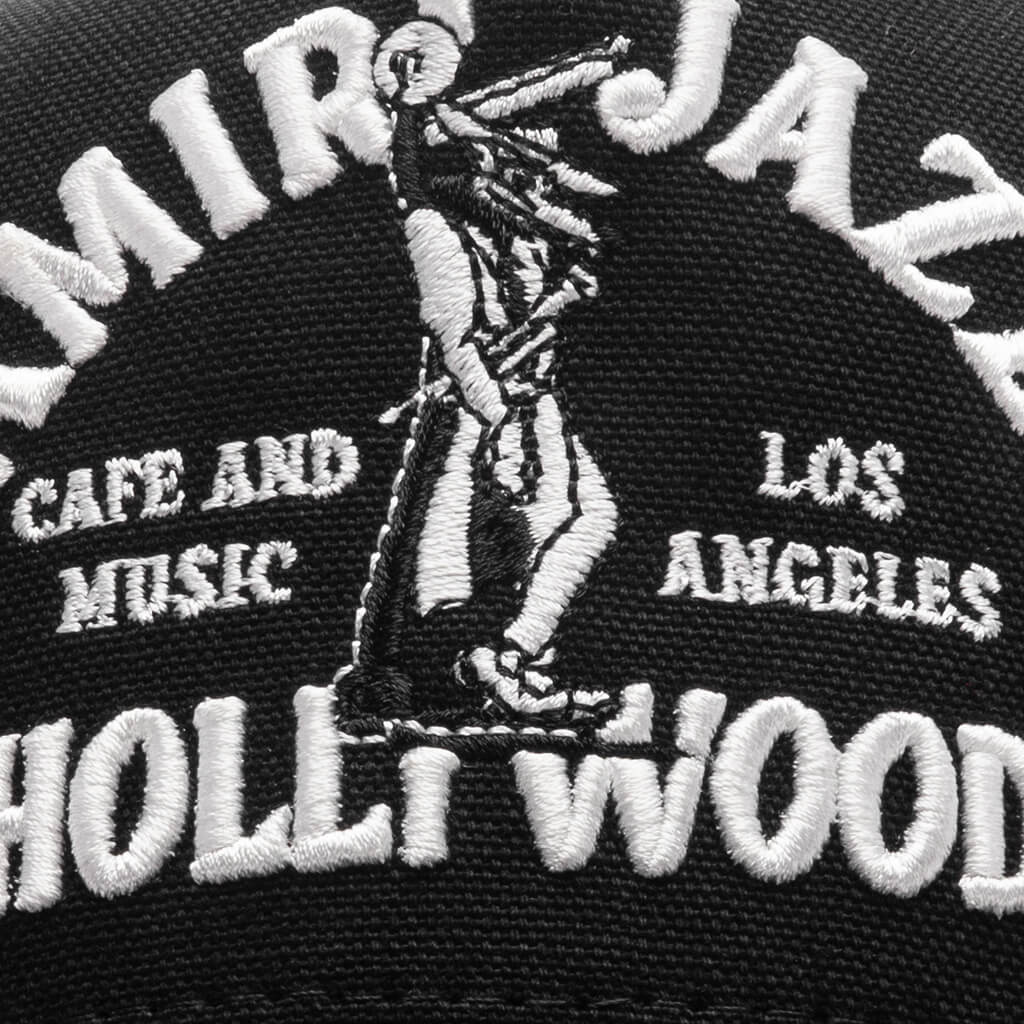 Jazz Wolf Trucker Hat Black