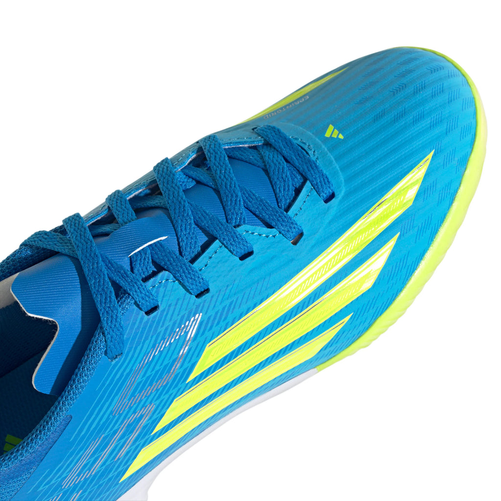 adidas F50 League IN Indoor Youth Soccer Shoes Blue Yellow Aqua