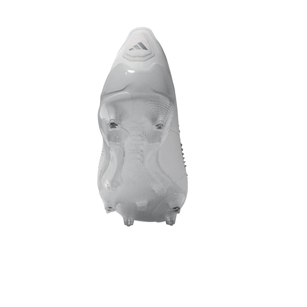 adidas Predator Elite Laceless FG Firm Ground Soccer Cleats White Silver Metallic White