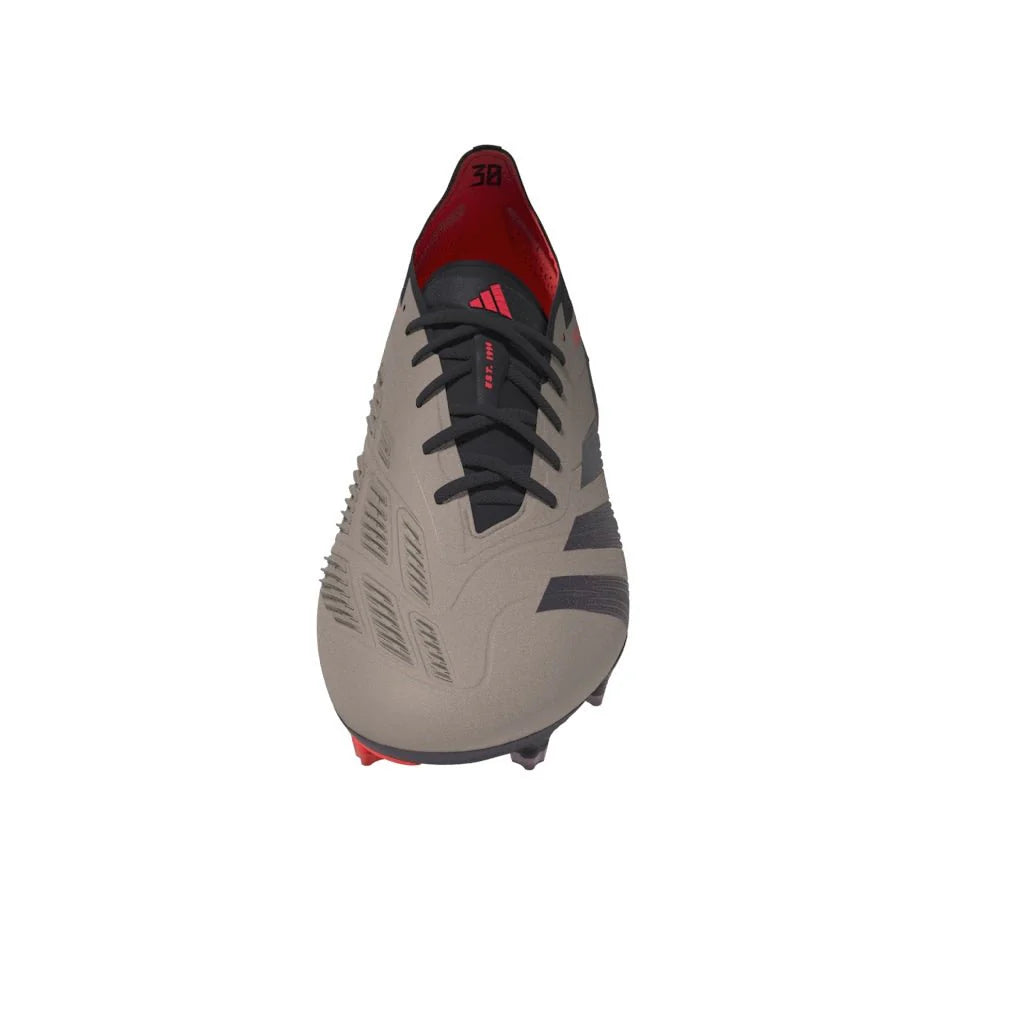 adidas Predator Elite FG Mens Firm Ground Soccer Cleats Platin Metallic Black Carbon
