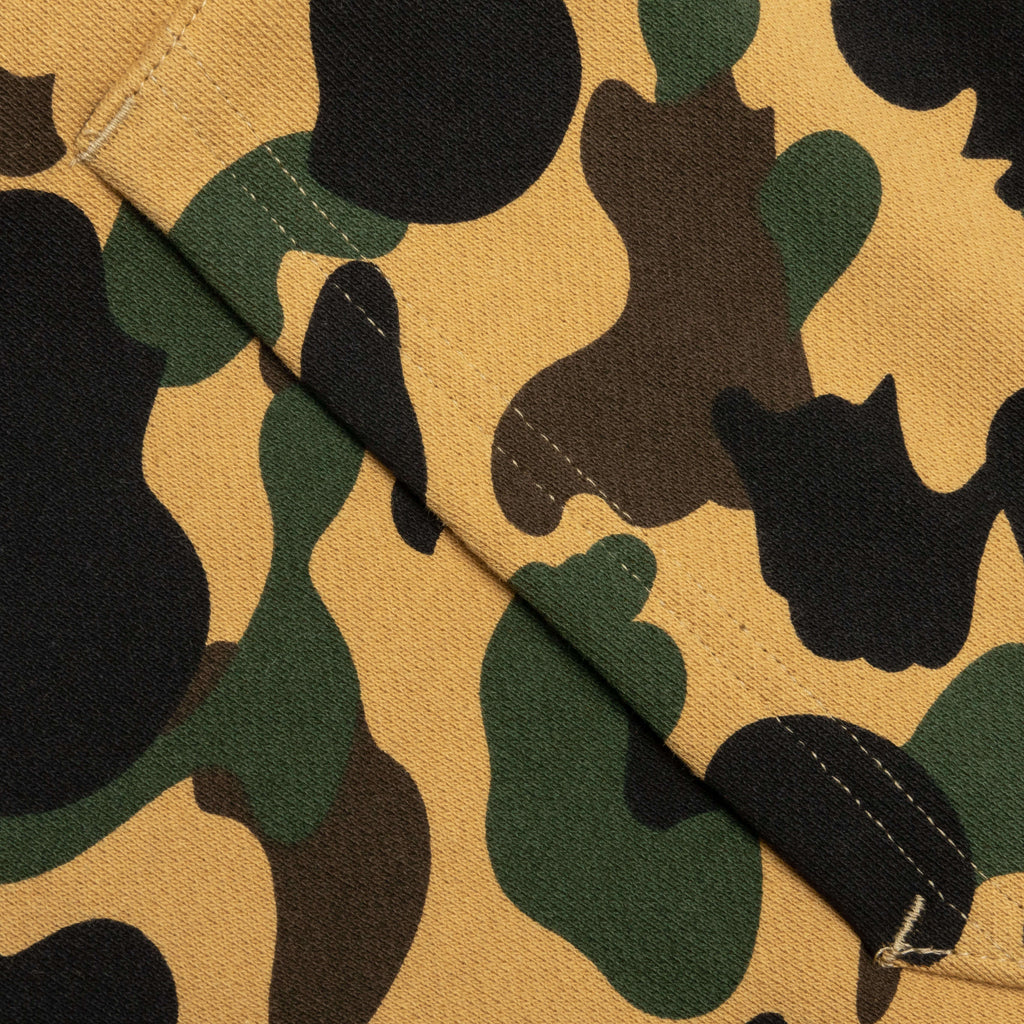 1st Camo Crazy College Full Zip Hoodie Yellow