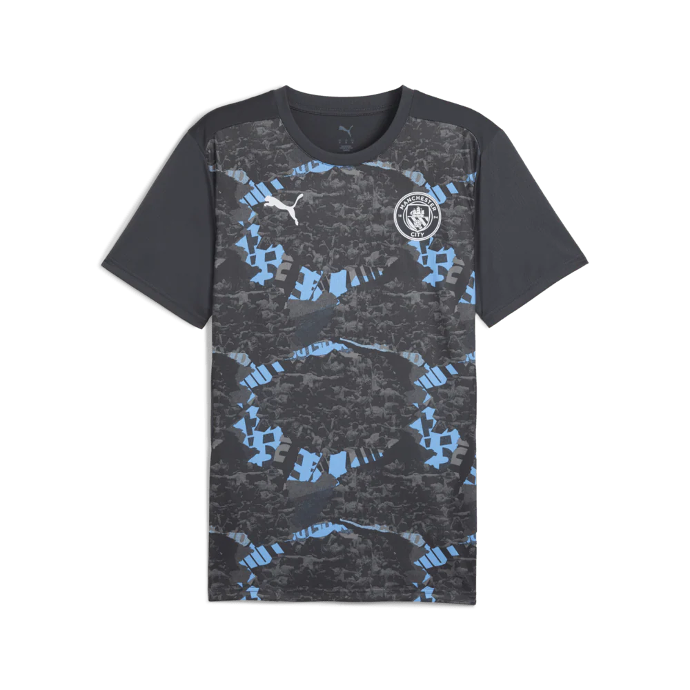 PUMA Manchester City Prematch SS Jersey Gray