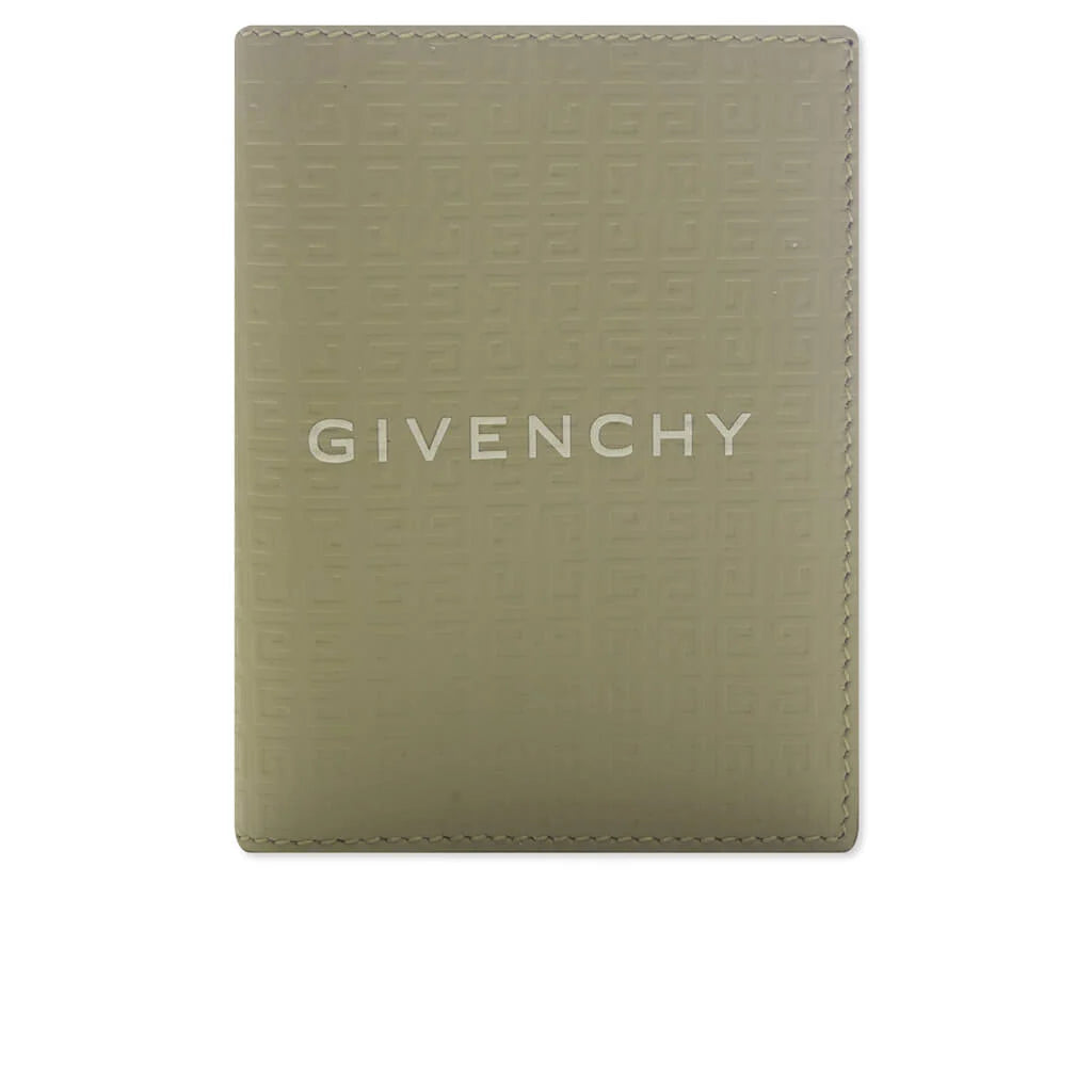 Card Holder in 4G Micro Leather Khaki