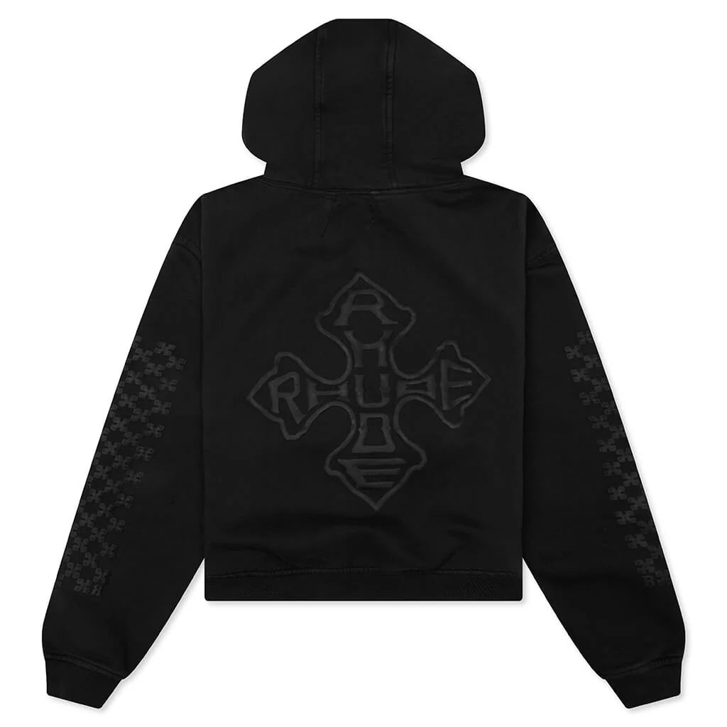 Rhude Cross Logo Hoodie Vintage Black